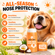 Soothe dry, cracked paws and noses with our lick-safe coconut oil balm